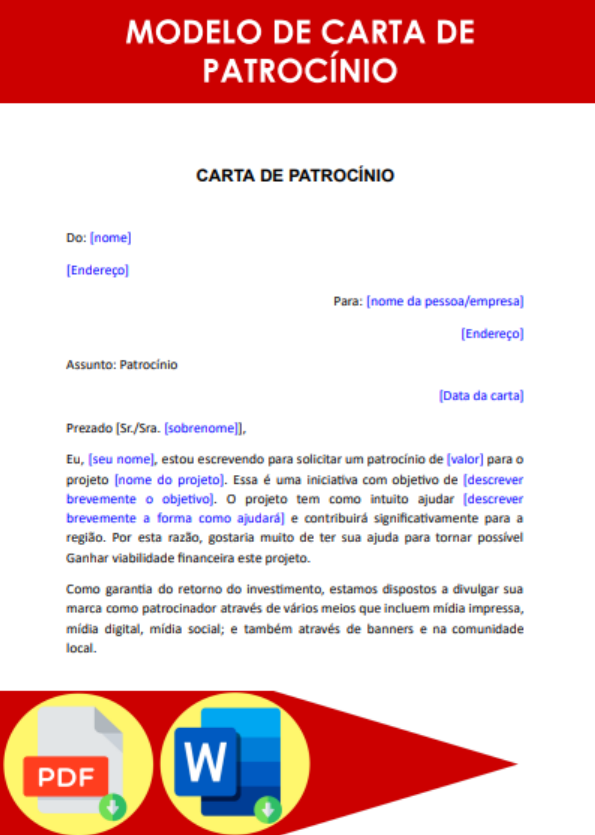 Modelo De Carta De Patrocinio Para Eventos Hot Sex Pi 5537